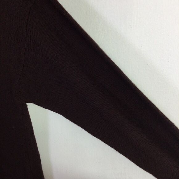 Eileen Fisher Womens Tunic Sweater Merino Wool Long Sleeves Brown Size Large - Picture 8 of 16